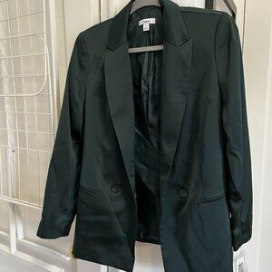Emerald Green bar III Silky Blazer